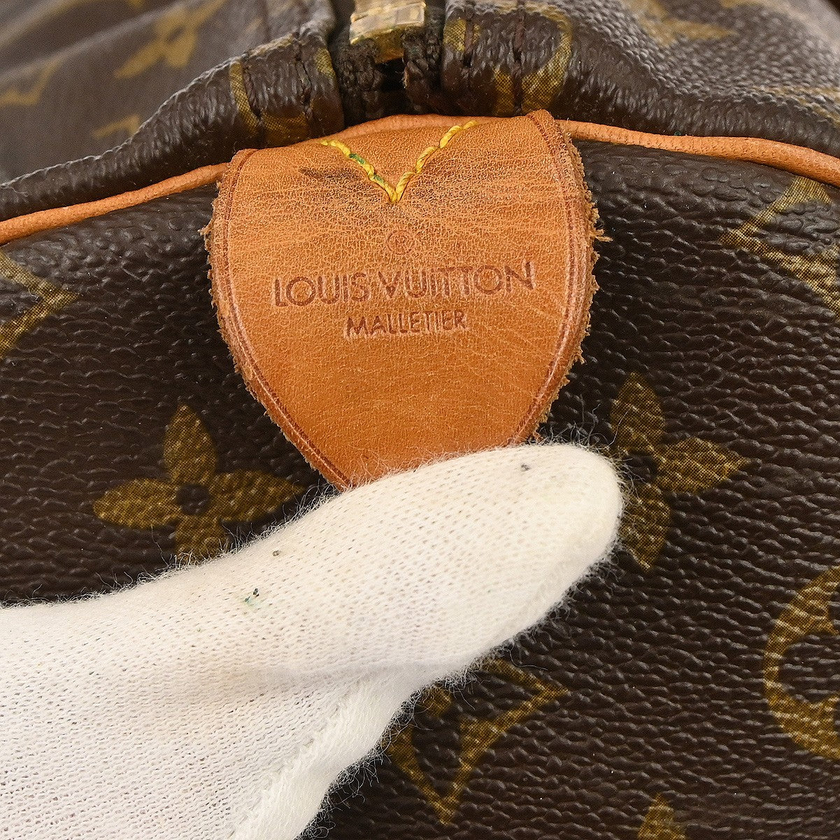 Louis Vuitton Keepall Bag Monogram Canvas Brown Canvas Travel Bag Bag (Authentic Pre-Loved)