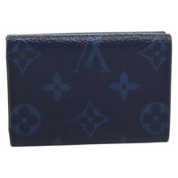 Louis Vuitton Discovery Wallet Monogram Taigarama Blue Leather Wallets Accessory (Authentic Pre-Loved)
