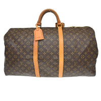 Louis Vuitton Louis Vuitton Keepall Bag Monogram Canvas Brown Canvas Travel Bag Bag (Pre-Loved)