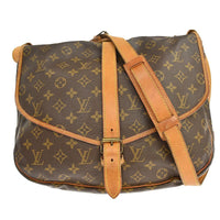 Louis Vuitton Louis Vuitton Saumur Handbag Monogram Canvas Brown Canvas Shoulder Bag Bag (Pre-Loved)