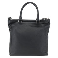 Salvatore Ferragamo Vintage Tote Bag Leather Black Leather Tote Bag Bag (Pre-Loved)