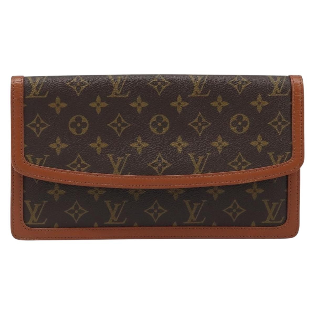 Louis Vuitton Dame Pochette Monogram Canvas Brown Canvas Clutche & Pouche Bag (Pre-Loved)