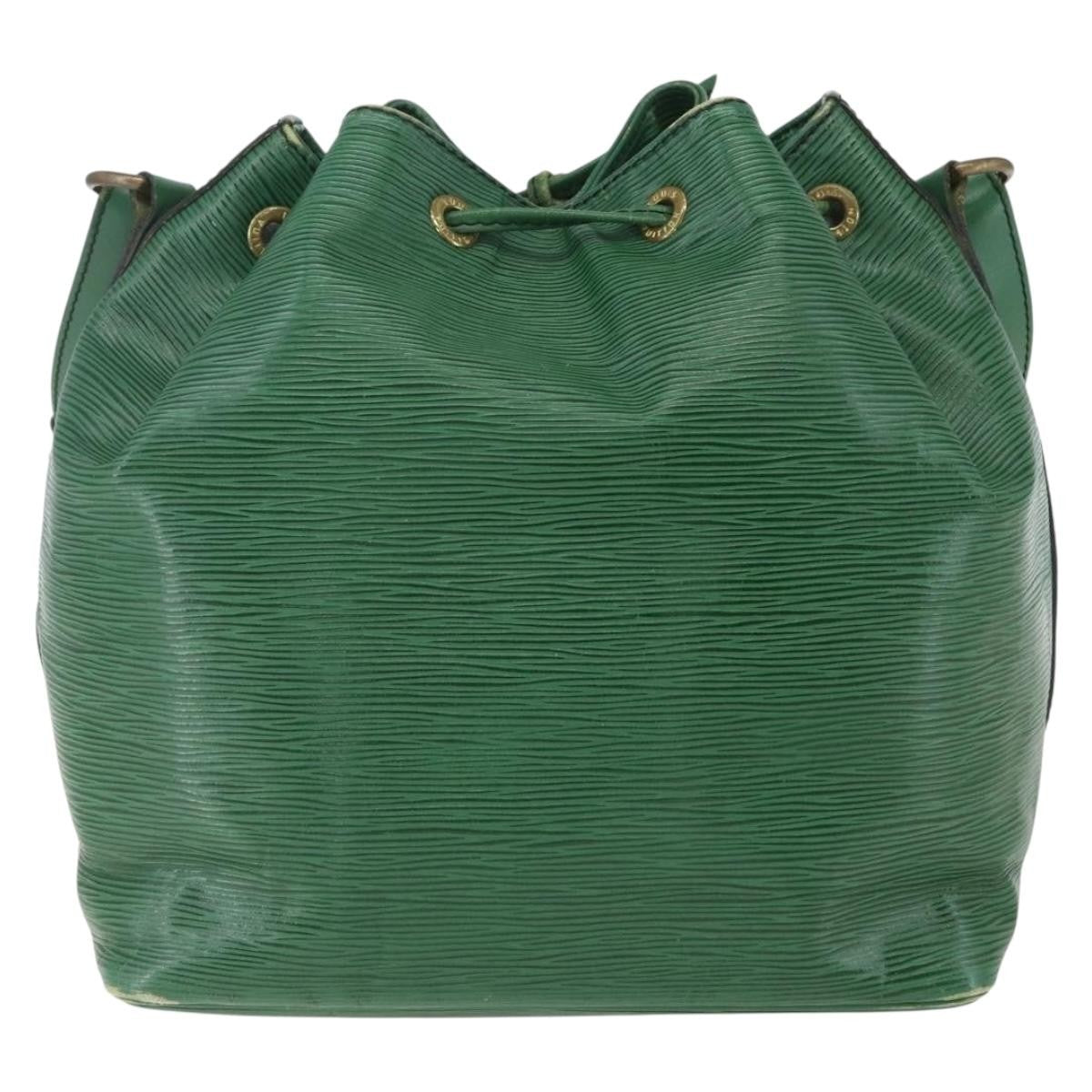 Louis Vuitton Petit Noe Handbag Epi Leather Green Leather Shoulder Bag Bag (Authentic Pre-Loved)
