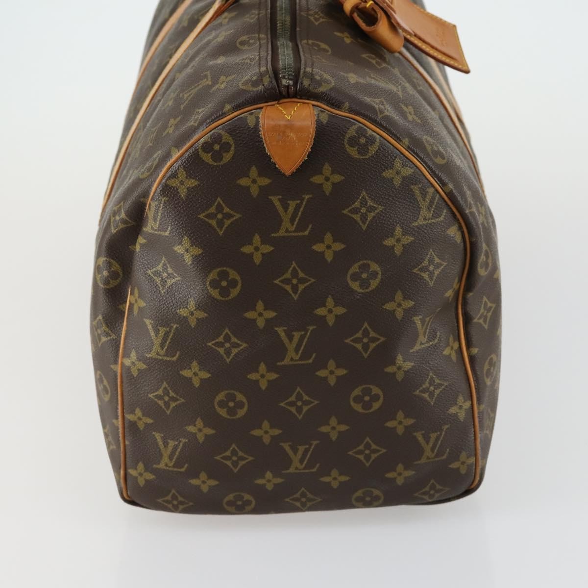 Louis Vuitton Keepall Bag Monogram Canvas Brown Canvas Travel Bag Bag (Authentic Pre-Loved)