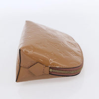Louis Vuitton Cosmetic Pouch Monogram Vernis Brown Patent_Leather Clutche & Pouche Bag (Authentic Pre-Loved)