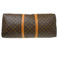 Louis Vuitton Keepall Bag Monogram Canvas Brown Canvas Travel Bag Bag (Pre-Loved)