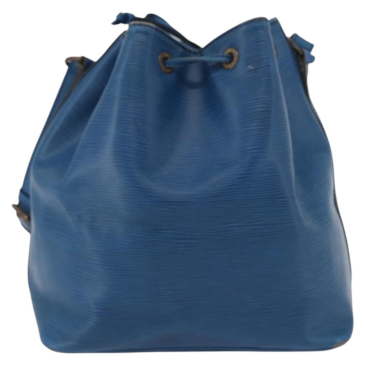 Louis Vuitton Petit Noe Nm Handbag Epi Leather Blue Leather Shoulder Bag Bag (Authentic Pre-Loved)