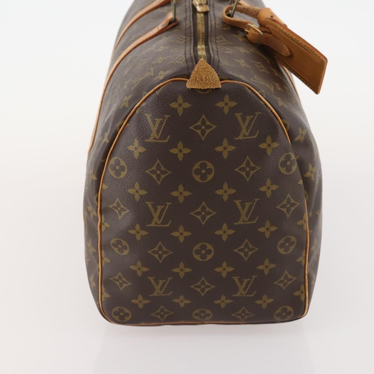 Louis Vuitton Keepall Bag Monogram Canvas Brown Canvas Travel Bag Bag (Authentic Pre-Loved)