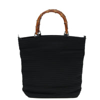 Gucci Vintage Bamboo Handle Bag Nylon Black Nylon Tote Bag Bag (Authentic Pre-Loved)