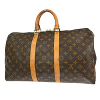 Louis Vuitton Louis Vuitton Keepall Bag Monogram Canvas Brown Canvas Travel Bag Bag (Pre-Loved)