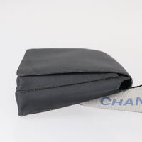 Chanel Sport Line Waist Bag Nylon Gray Nylon Shoulder Bag Bag (Authentic Pre-Loved)