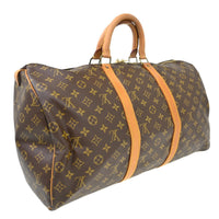 Louis Vuitton Louis Vuitton Keepall Bag Monogram Canvas Brown Canvas Travel Bag Bag (Pre-Loved)