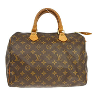 Louis Vuitton Louis Vuitton Speedy Handbag Monogram Canvas Brown Canvas Handbag (Pre-Loved)