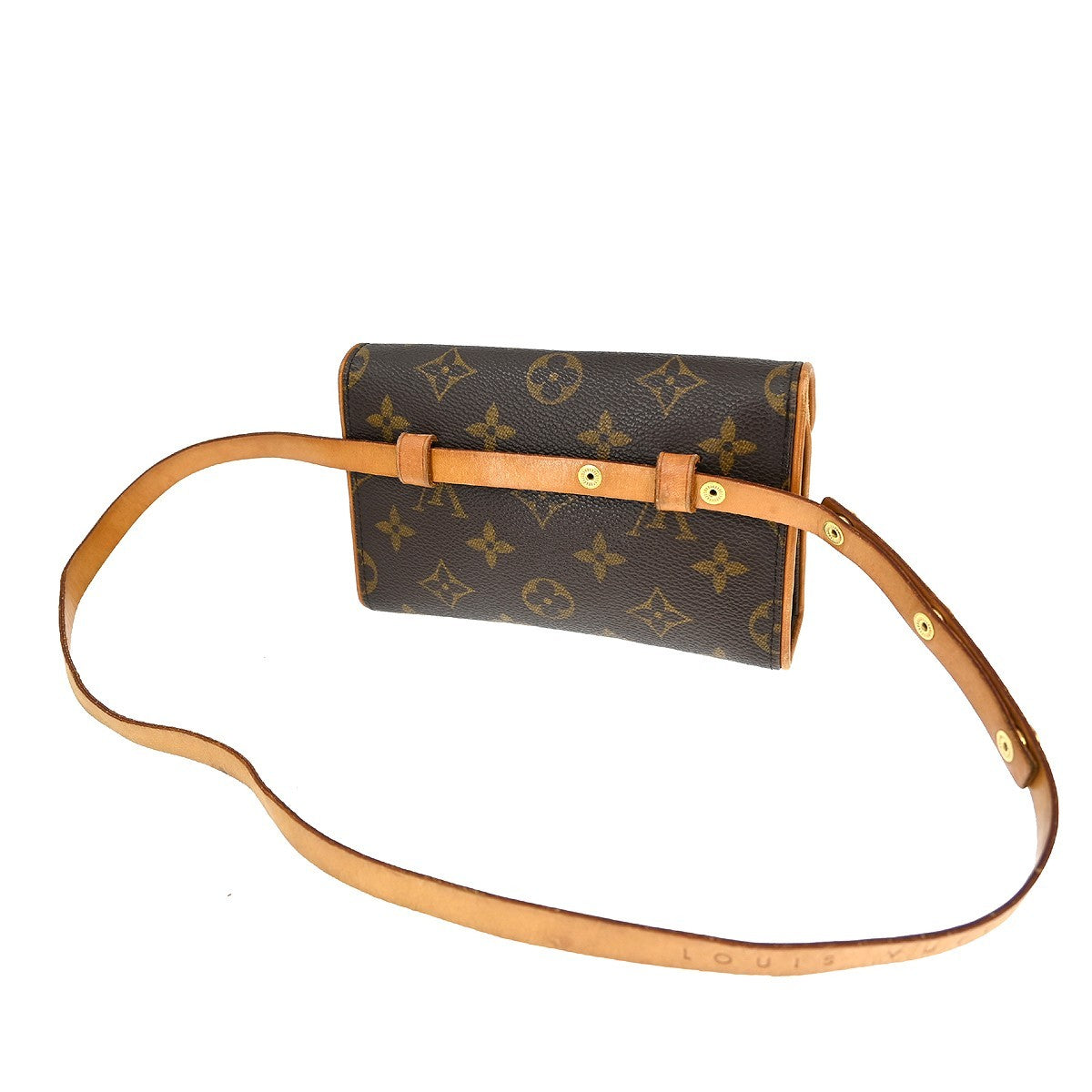 Louis Vuitton Louis Vuitton Florentine Waist Bag Monogram Canvas Brown Canvas Clutche & Pouche Bag (Pre-Loved)