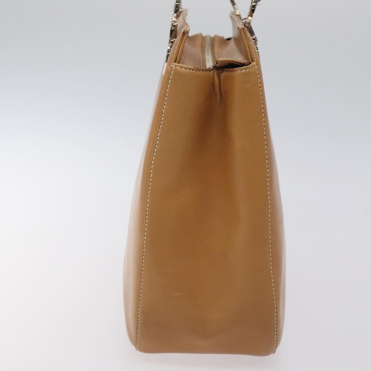 Salvatore Ferragamo Gancini Shoulder Bag Suede Brown Leather Shoulder Bag Bag (Authentic Pre-Loved)