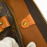 Louis Vuitton Keepall Bandouliere Bag Monogram Canvas Brown Canvas Travel Bag Bag (Pre-Loved)