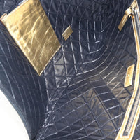 Chanel Feminine Pouch Crinkled Leather Gold Leather Clutche & Pouche Bag (Pre-Loved)