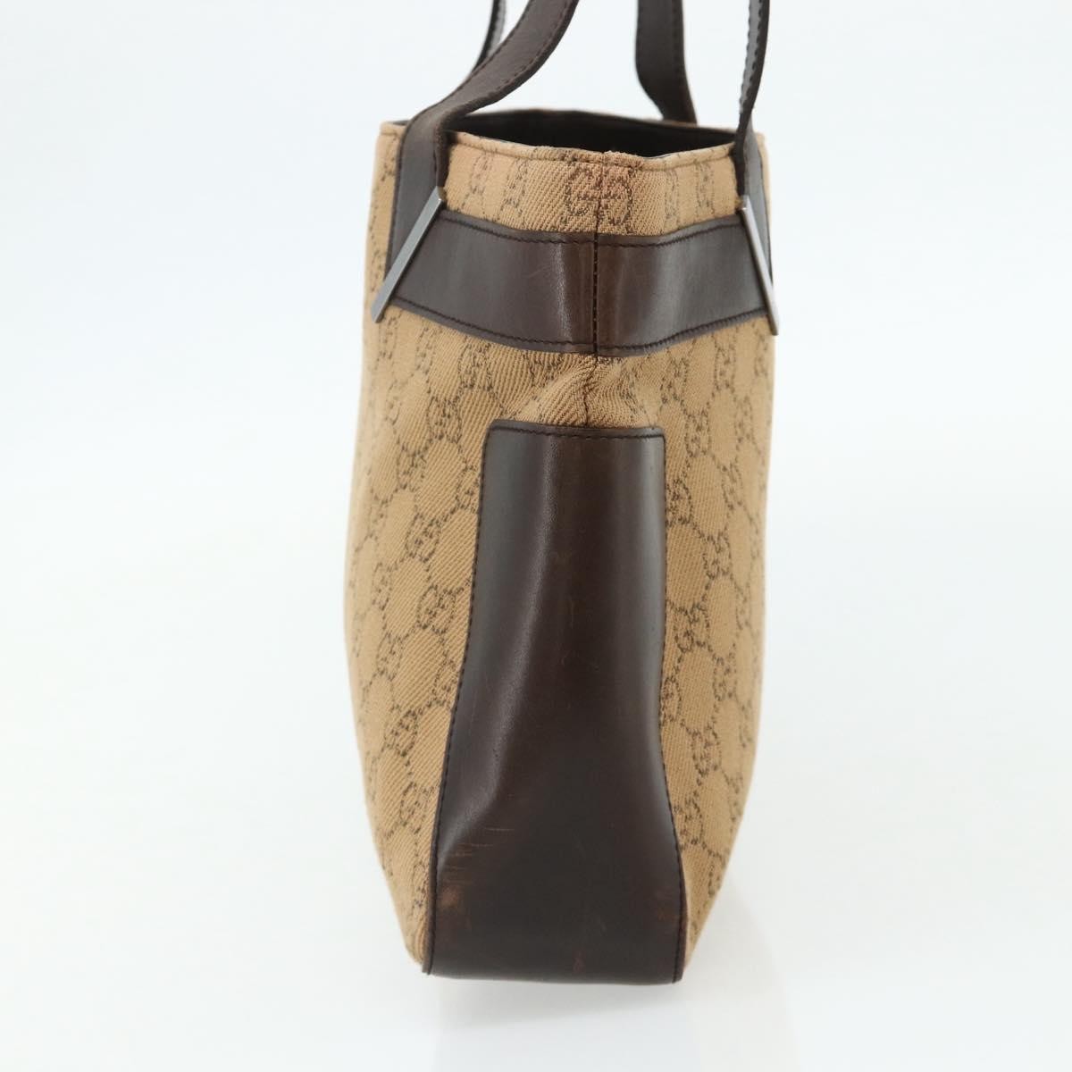 Gucci Vintage Tote Canvas Beige Canvas Tote Bag Bag (Pre-Loved)