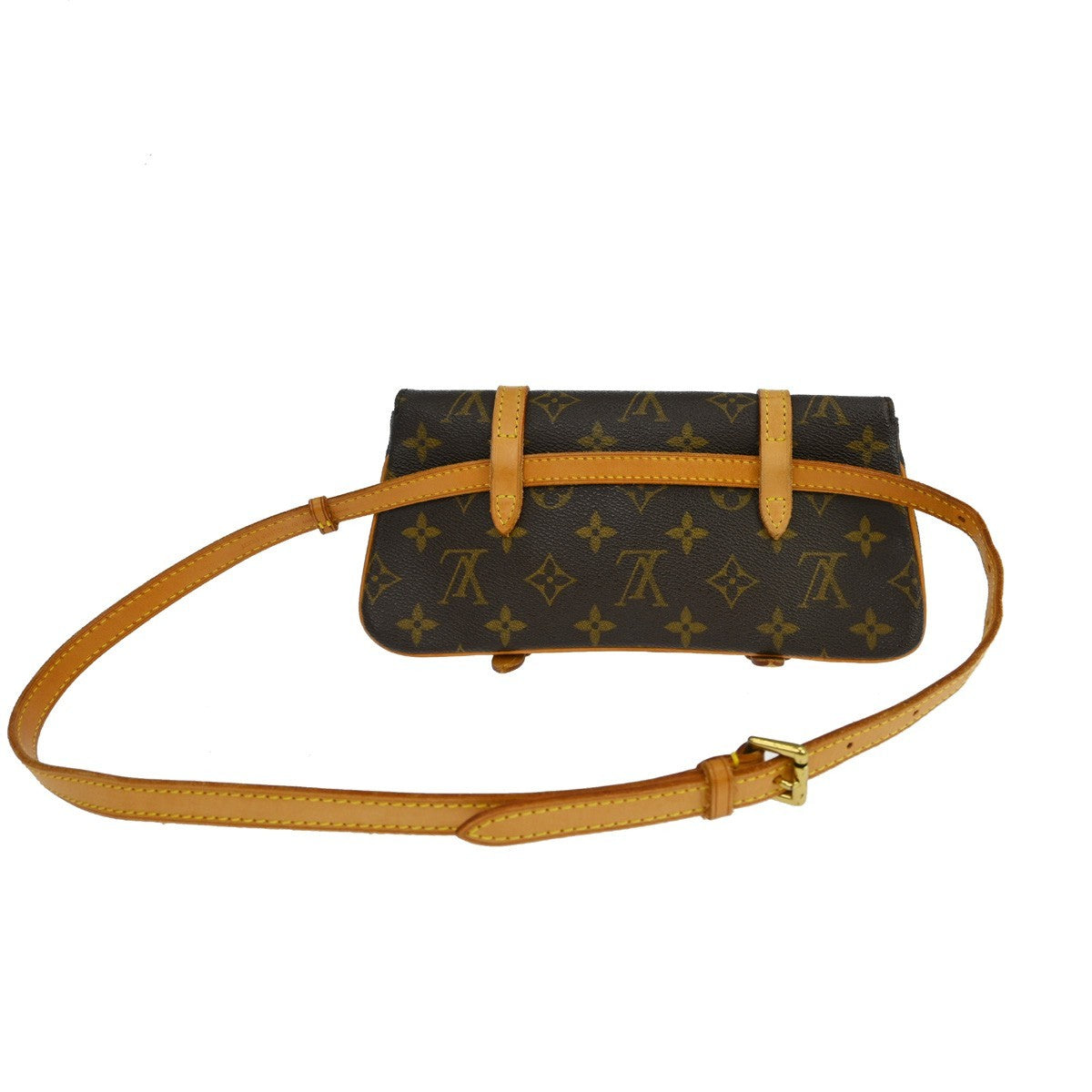 Louis Vuitton Marelle Waist Bag Monogram Canvas Brown Canvas Clutche & Pouche Bag (Authentic Pre-Loved)