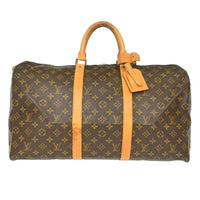 Louis Vuitton Louis Vuitton Keepall Bag Monogram Canvas Brown Canvas Travel Bag Bag (Pre-Loved)