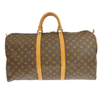 Louis Vuitton Louis Vuitton Keepall Bag Monogram Canvas Brown Canvas Travel Bag Bag (Authentic Pre-Loved)