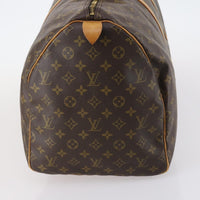 Louis Vuitton Keepall Bag Monogram Canvas Brown Canvas Travel Bag Bag (Authentic Pre-Loved)