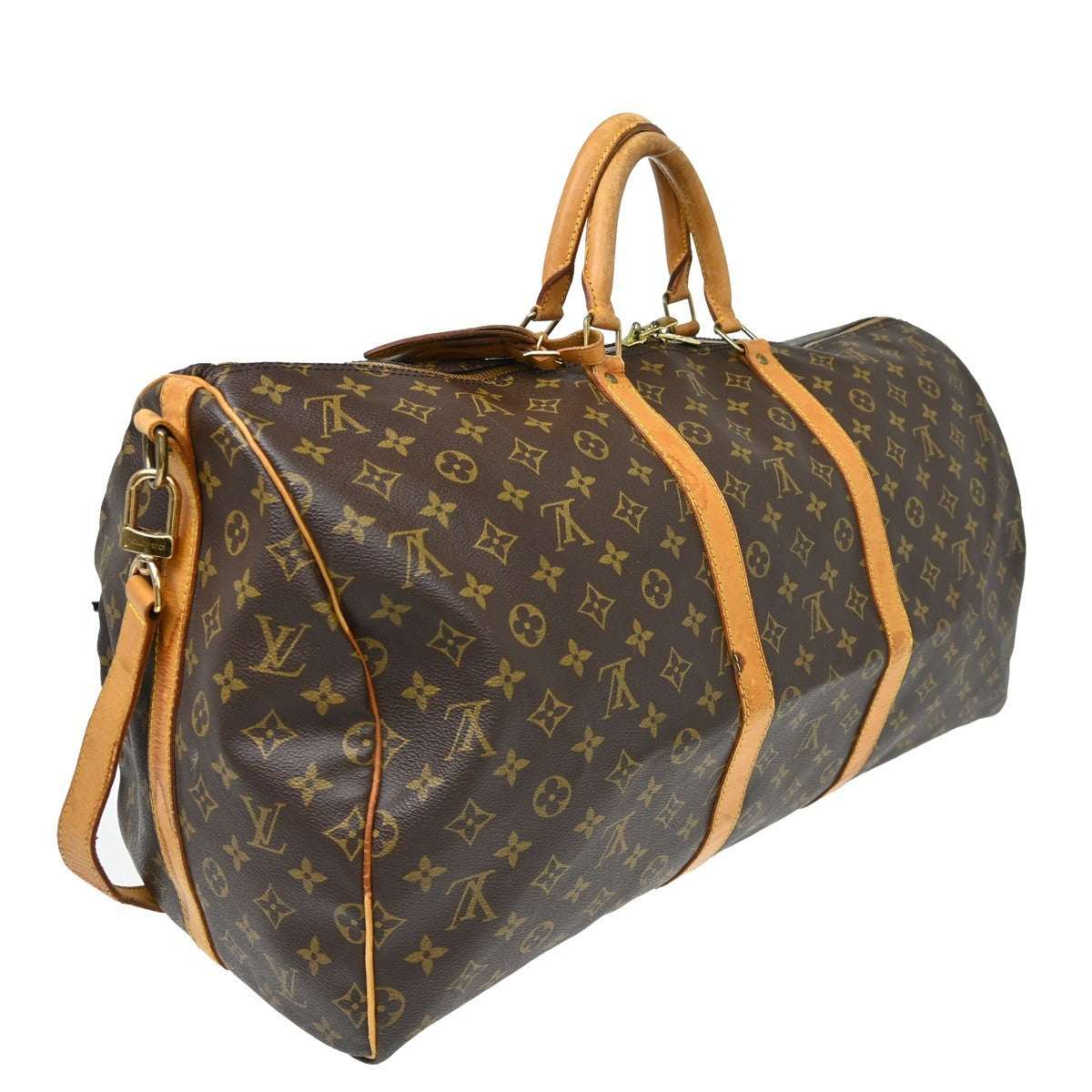 Louis Vuitton Louis Vuitton Keepall Bandouliere Bag Monogram Canvas Brown Canvas Travel Bag Bag (Pre-Loved)