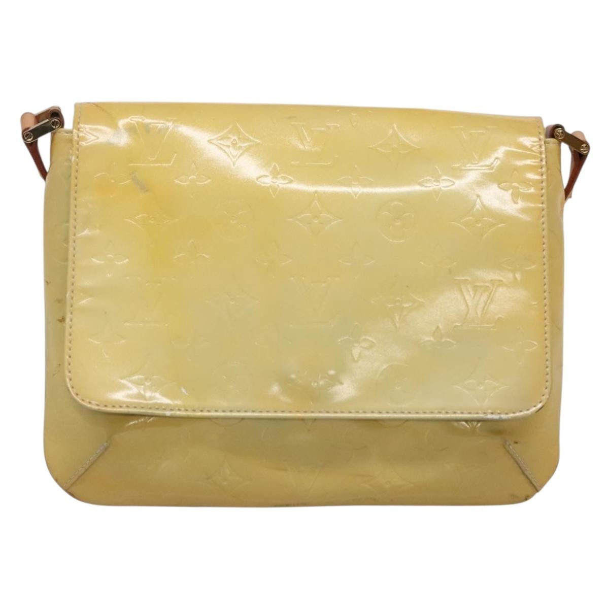 Louis Vuitton Thompson Street Handbag Monogram Vernis Beige Patent_Leather Shoulder Bag Bag (Authentic Pre-Loved)