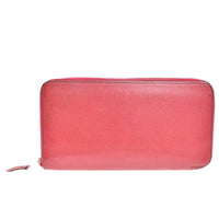 Hermes Azap Zip Around Wallet Epsom Red Leather Wallets Accessory (Authentic Pre-Loved)