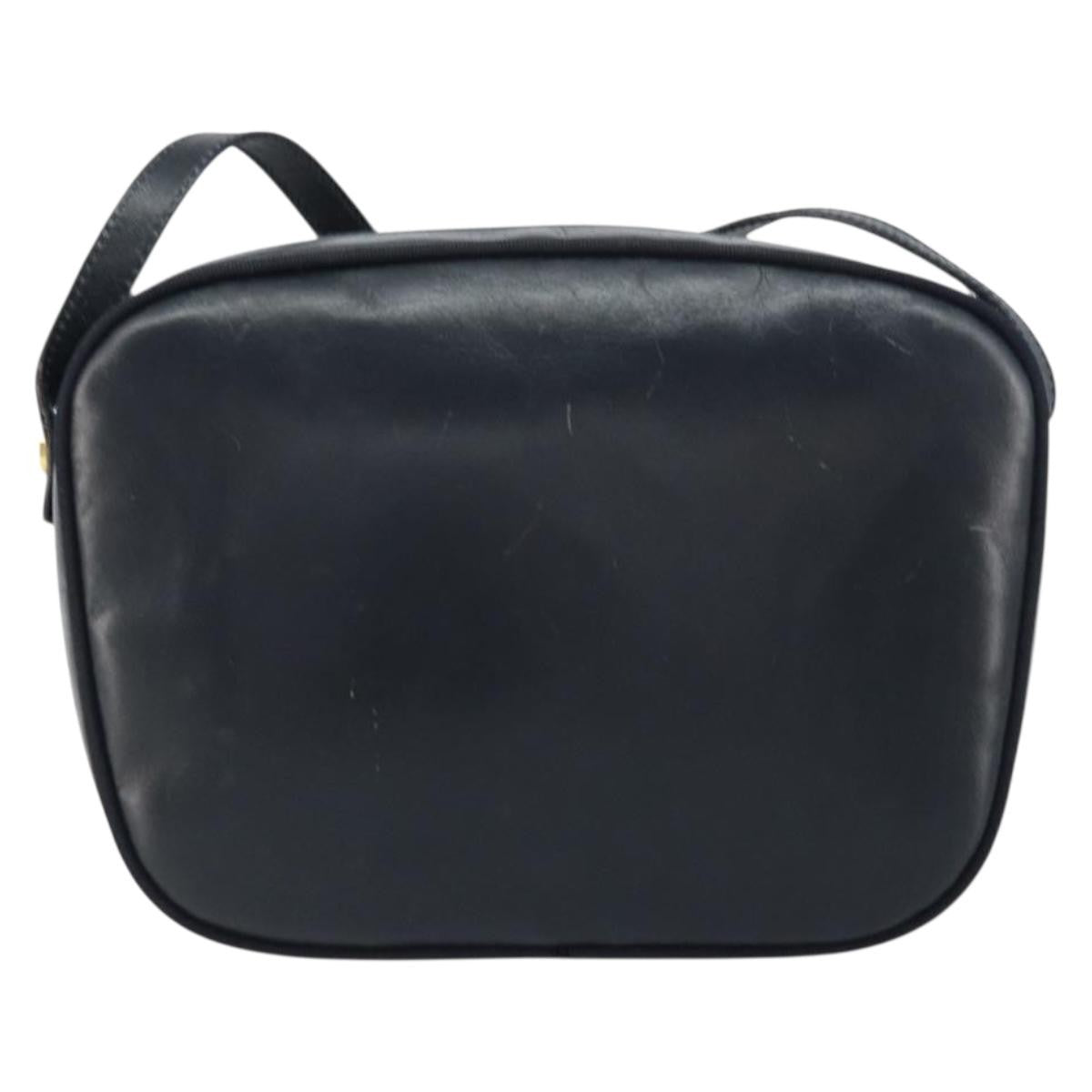 Salvatore Ferragamo Vala Shoulder Bag Leather Navy Leather Shoulder Bag Bag (Authentic Pre-Loved)