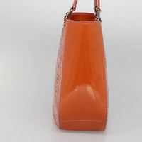 Chanel Cc No.5 Shopping Tote Perforated Patent Orange Patent_Leather Tote Bag Bag (Pre-Loved)