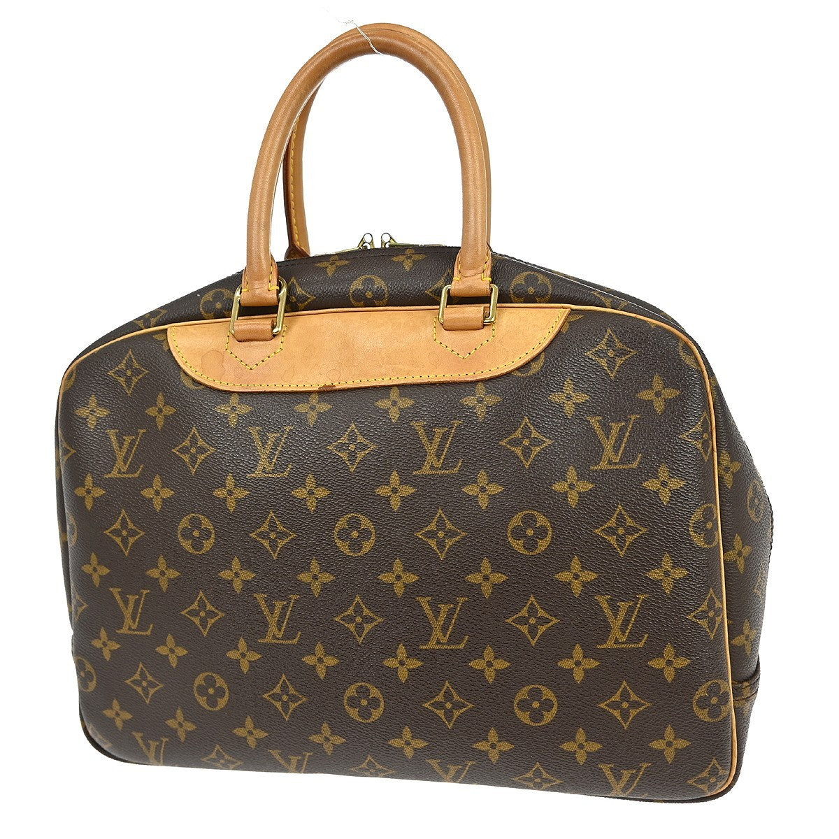 Louis Vuitton Louis Vuitton Deauville Handbag Monogram Canvas Brown Canvas Handbag (Pre-Loved)