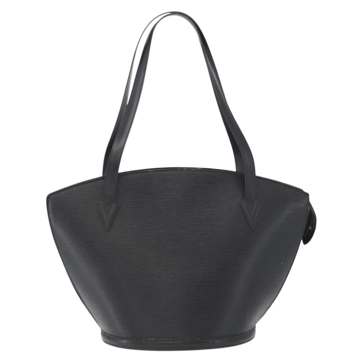 Louis Vuitton Saint Jacques Handbag Epi Leather Black Leather Shoulder Bag Bag (Authentic Pre-Loved)