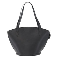 Louis Vuitton Saint Jacques Handbag Epi Leather Black Leather Shoulder Bag Bag (Authentic Pre-Loved)