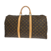 Louis Vuitton Louis Vuitton Keepall Bag Monogram Canvas Brown Canvas Travel Bag Bag (Authentic Pre-Loved)