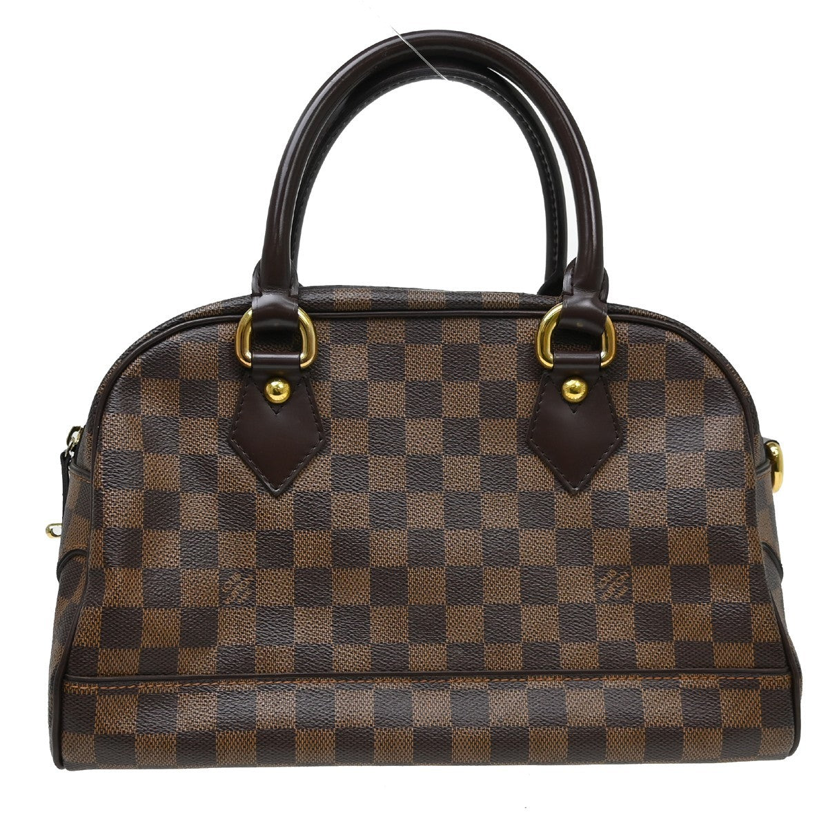 Louis Vuitton Duomo Boston Bag Damier Brown Canvas Travel Bag Bag (Authentic Pre-Loved)