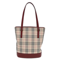 Burberry Nova Check Tote Canvas And Leather Beige Canvas Tote Bag Bag (Authentic Pre-Loved)
