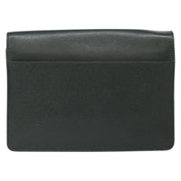 Louis Vuitton Kourad Pouch Taiga Green Leather Clutche & Pouche Bag (Authentic Pre-Loved)