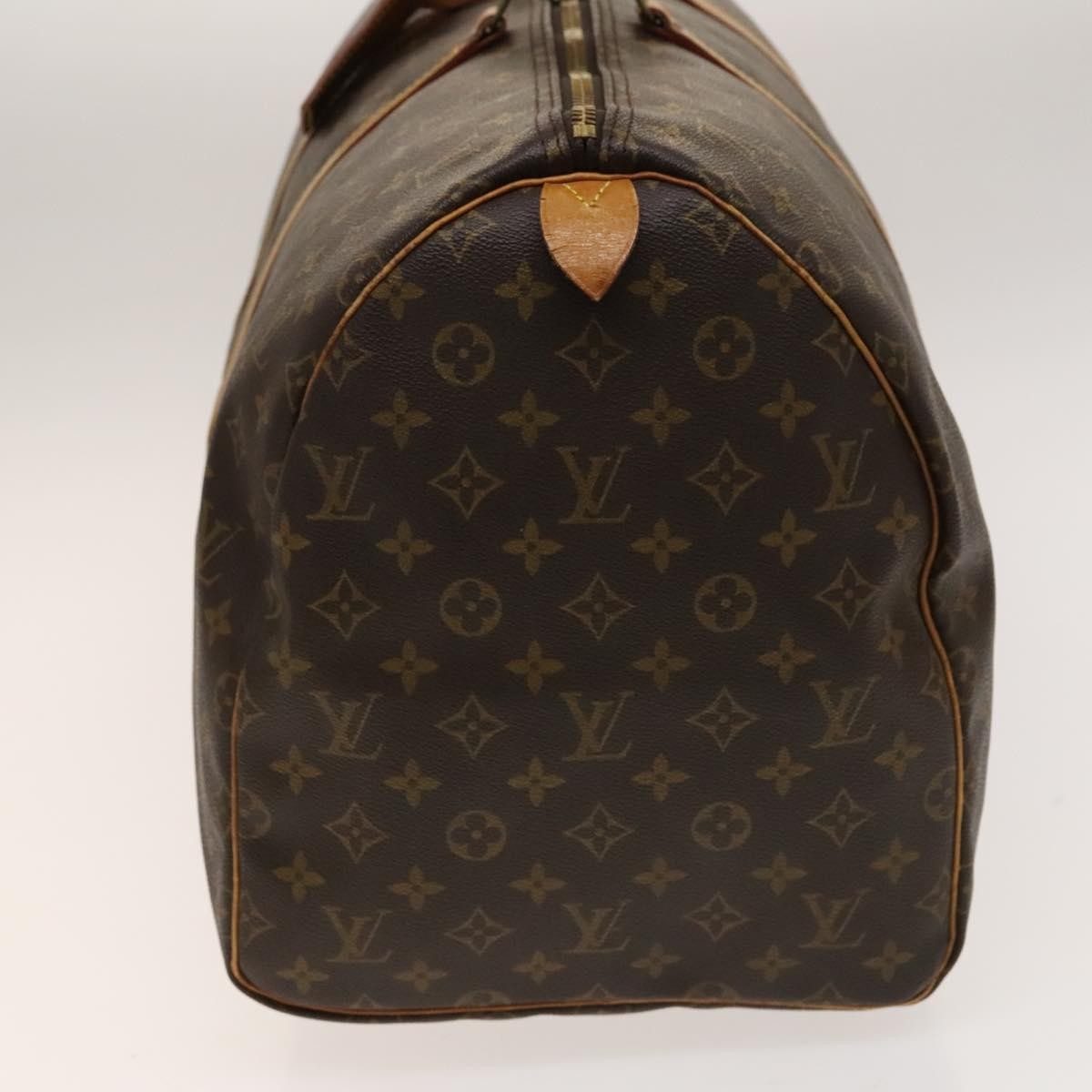 Louis Vuitton Keepall Bag Monogram Canvas Brown Canvas Travel Bag Bag (Authentic Pre-Loved)