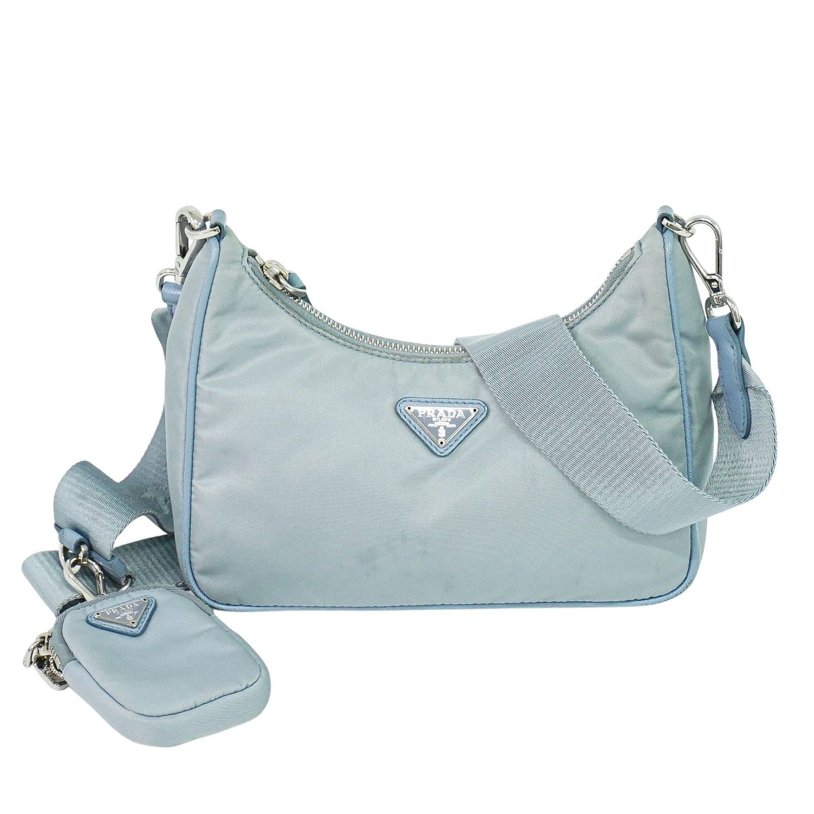 Prada Re-Edition 2005 Shoulder Bag Tessuto Blue Nylon Shoulder Bag Bag (Pre-Loved)
