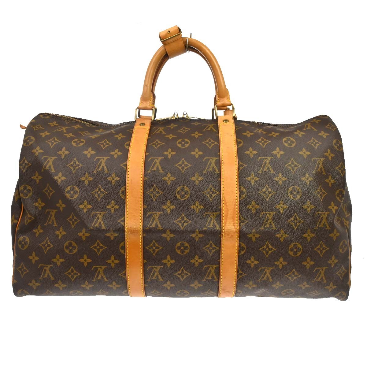 Louis Vuitton Keepall Bag Monogram Canvas Brown Canvas Travel Bag Bag (Pre-Loved)