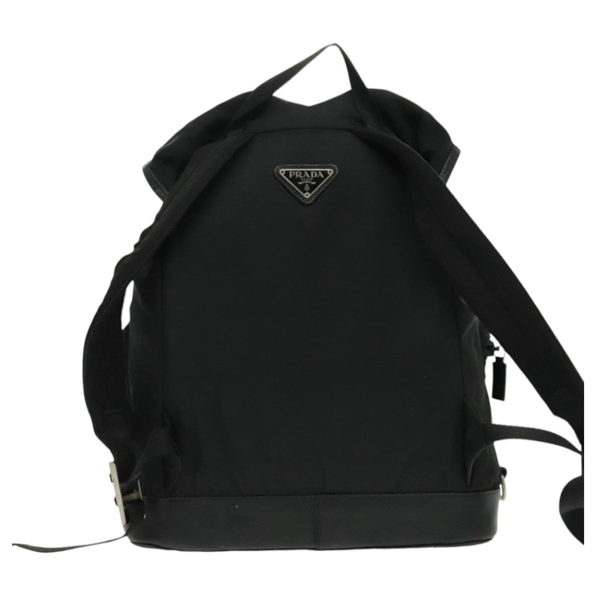 Prada Double Front Pocket Backpack Tessuto Black Nylon Backpack Bag (Authentic Pre-Loved)