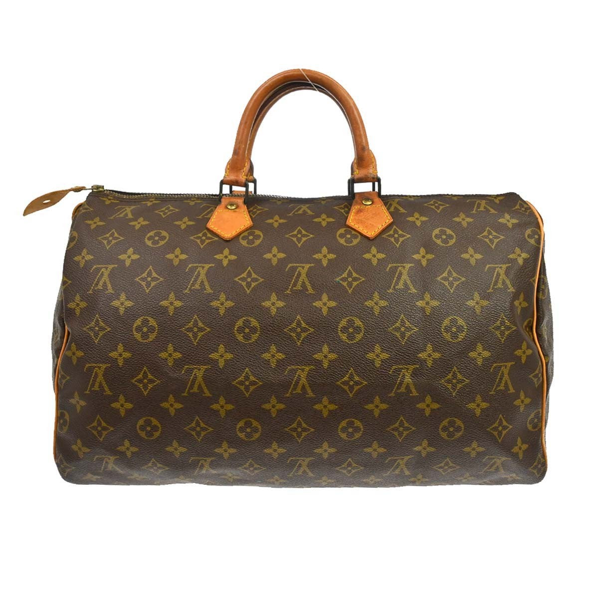 Louis Vuitton Speedy Handbag Monogram Canvas Brown Canvas Handbag (Authentic Pre-Loved)