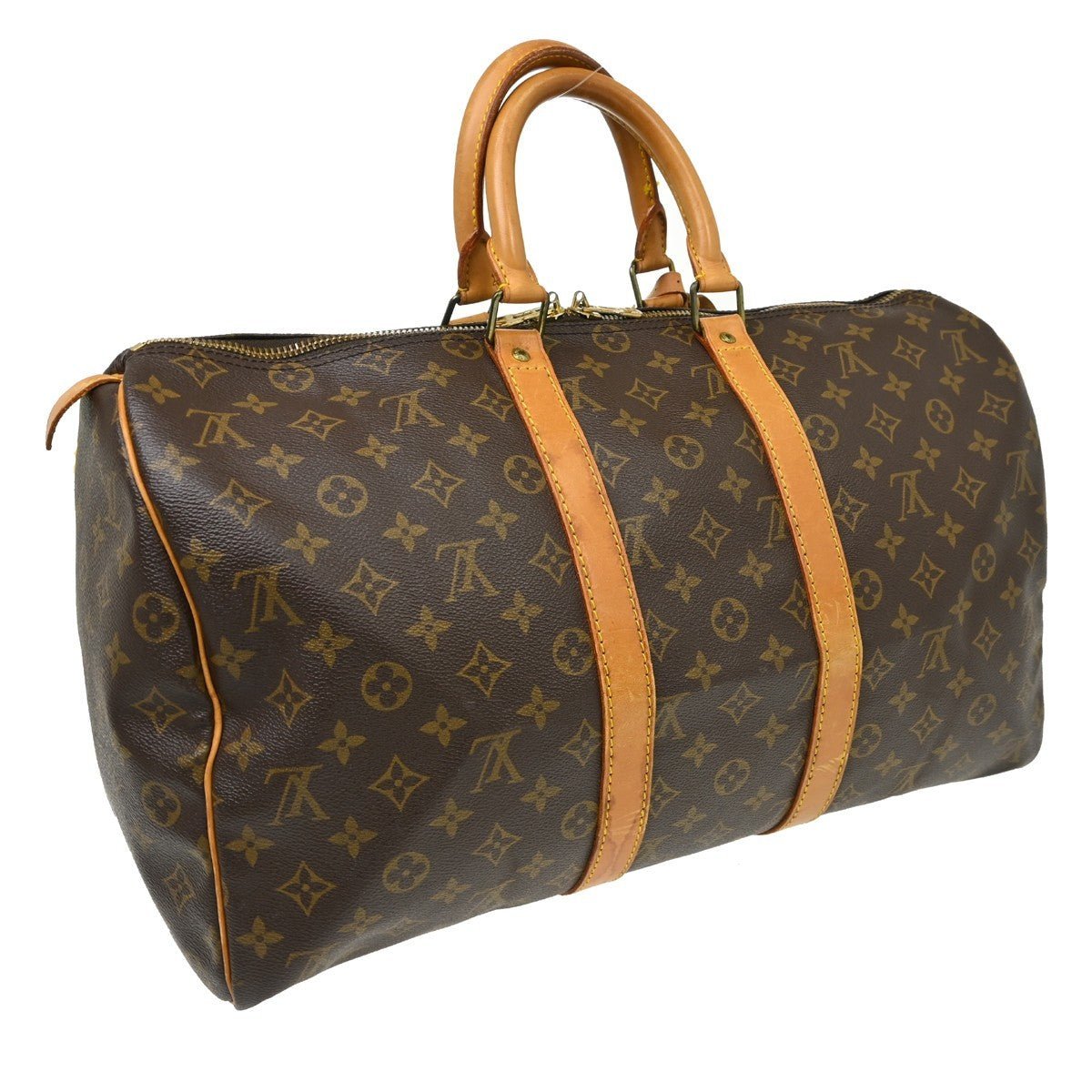 Louis Vuitton Louis Vuitton Keepall Bag Monogram Canvas Brown Canvas Travel Bag Bag (Authentic Pre-Loved)