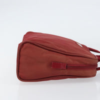 Prada Zip Around Tote Tessuto Red Nylon Shoulder Bag Bag (Authentic Pre-Loved)