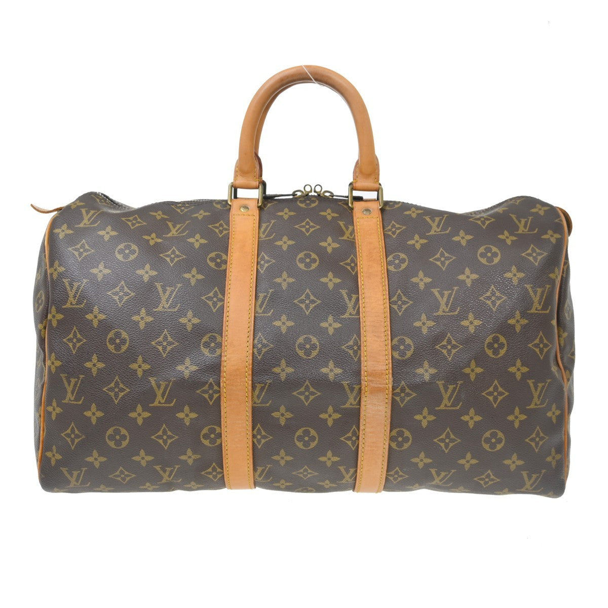 Louis Vuitton Keepall Bag Monogram Canvas Brown Canvas Travel Bag Bag (Pre-Loved)