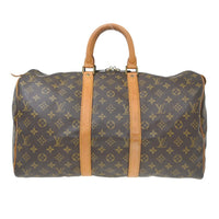 Louis Vuitton Keepall Bag Monogram Canvas Brown Canvas Travel Bag Bag (Pre-Loved)