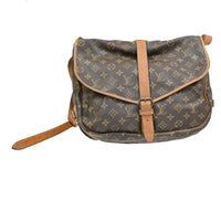 Louis Vuitton Louis Vuitton Saumur Handbag Monogram Canvas Brown Leather Shoulder Bag Bag (Pre-Loved)