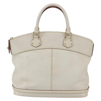 Louis Vuitton Suhali Lockit Handbag Leather White Leather Tote Bag Bag (Pre-Loved)