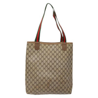 Gucci Ophidia Front Pocket Shopper Tote Gg Coated Canvas Beige Canvas Tote Bag Bag (Authentic Pre-Loved)